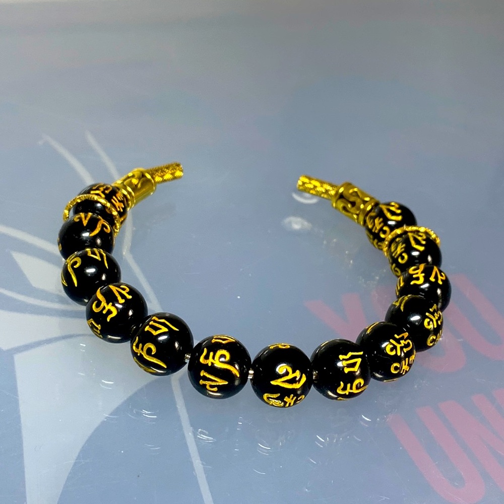 OM MANI MANTRA PURIFIER NATURAL BRACELET 6cm diameter fits 7”